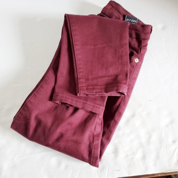 7 FOR ALL MANKIND Skinny Ankle Jeans Mulberry 26 - Picture 9 of 9